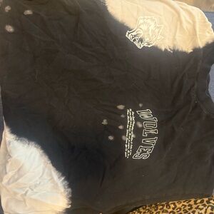 Darc Sport Black and Cream Wolves Tee